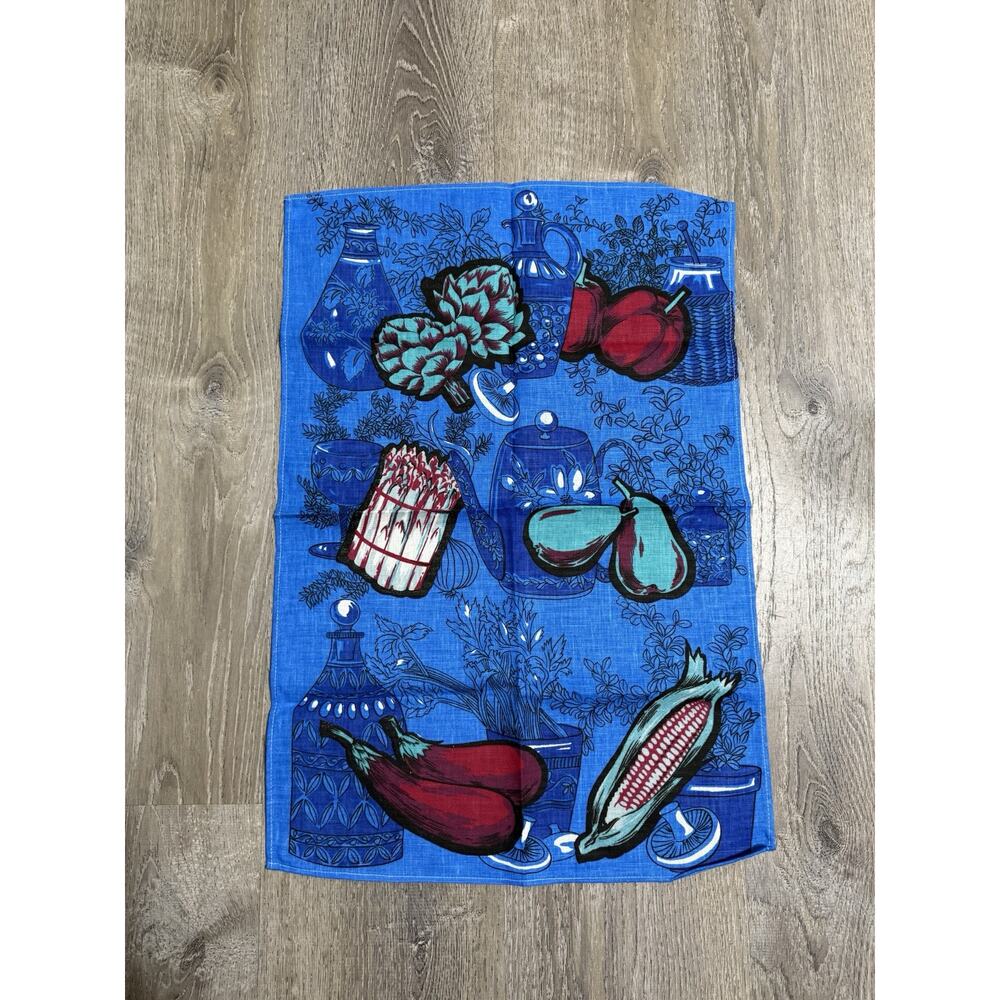 Vintage 1960’s Royal Terry Of California 100% Cotton Made In Brazil Tea Towel